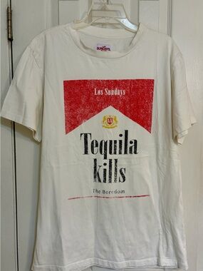 Los Sundays Tequila Kills The Boredom Unisex Tee Size Large